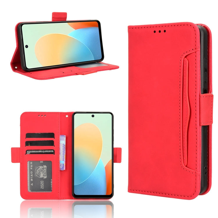 Skin Feel Calf Texture Card Slots Leather Phone Case, For Tecno Pova 6 Pro 5G, For Tecno Spark 20 Pro+ 4G KJ7, For Tecno Spark 20 Pro 4G KJ6, For Tecno Spark Go 2024 / Spark 20C