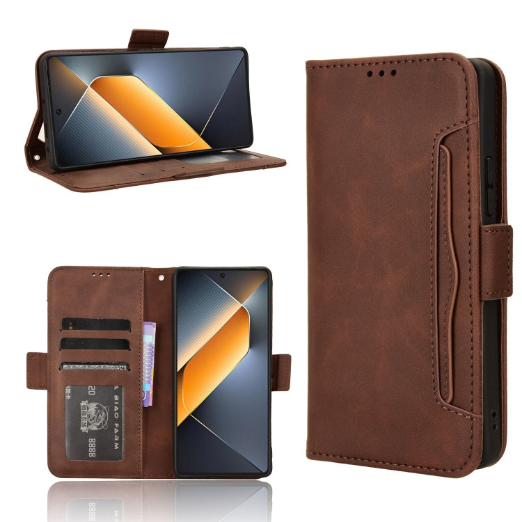Skin Feel Calf Texture Card Slots Leather Phone Case, For Tecno Pova 6 Pro 5G, For Tecno Spark 20 Pro+ 4G KJ7, For Tecno Spark 20 Pro 4G KJ6, For Tecno Spark Go 2024 / Spark 20C