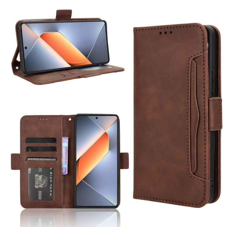 Skin Feel Calf Texture Card Slots Leather Phone Case, For Tecno Pova 6 Neo 4G, For Tecno Pova 6 4G, For Tecno Camon 30 Pro 5G, For Tecno Camon 30 5G / 4G