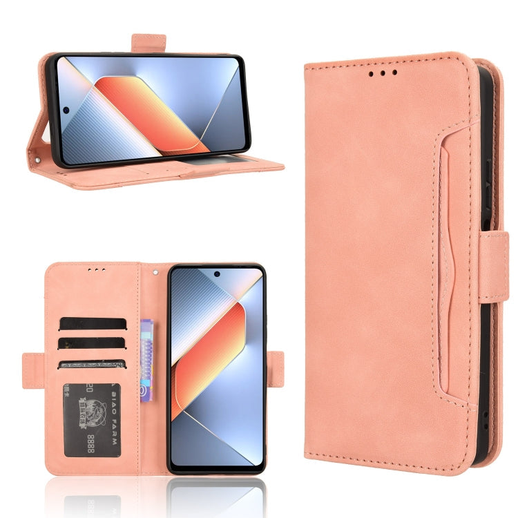 Skin Feel Calf Texture Card Slots Leather Phone Case, For Tecno Pova 6 Neo 4G, For Tecno Pova 6 4G, For Tecno Camon 30 Pro 5G, For Tecno Camon 30 5G / 4G