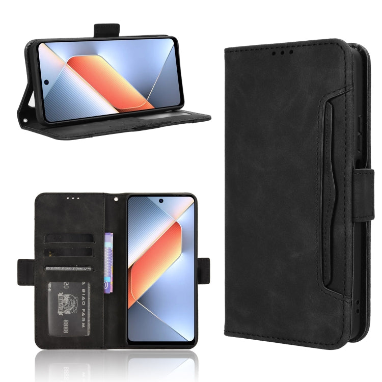 Skin Feel Calf Texture Card Slots Leather Phone Case, For Tecno Pova 6 Neo 4G, For Tecno Pova 6 4G, For Tecno Camon 30 Pro 5G, For Tecno Camon 30 5G / 4G