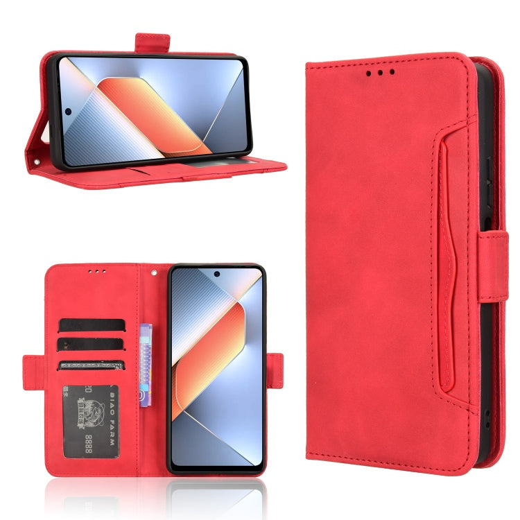 Skin Feel Calf Texture Card Slots Leather Phone Case, For Tecno Pova 6 Neo 4G, For Tecno Pova 6 4G, For Tecno Camon 30 Pro 5G, For Tecno Camon 30 5G / 4G