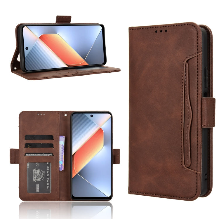 Skin Feel Calf Texture Card Slots Leather Phone Case, For Tecno Pova 6 Neo 4G, For Tecno Pova 6 4G, For Tecno Camon 30 Pro 5G, For Tecno Camon 30 5G / 4G