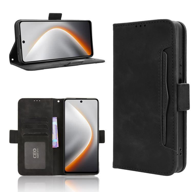 Skin Feel Calf Texture Card Slots Leather Phone Case, For Tecno Spark 40 4G, For Tecno Pova 7 Ultra 5G, For Tecno Pova 7 4G, For Tecno Spark Go 2 4G