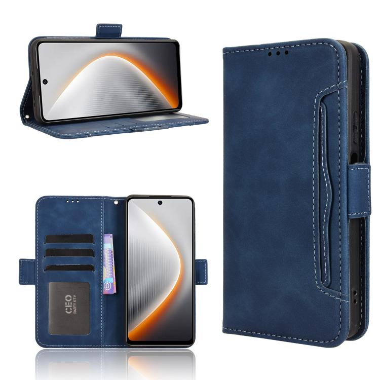 Skin Feel Calf Texture Card Slots Leather Phone Case, For Tecno Spark 40 4G, For Tecno Pova 7 Ultra 5G, For Tecno Pova 7 4G, For Tecno Spark Go 2 4G