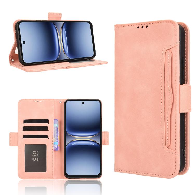 Skin Feel Calf Texture Card Slots Leather Phone Case, For Tecno Spark 40 4G, For Tecno Pova 7 Ultra 5G, For Tecno Pova 7 4G, For Tecno Spark Go 2 4G