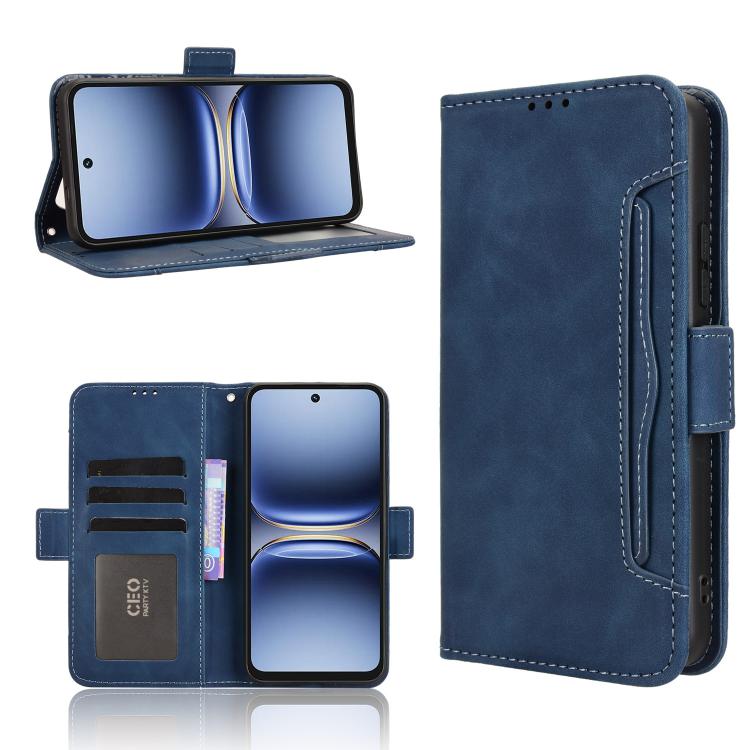 Skin Feel Calf Texture Card Slots Leather Phone Case, For Tecno Spark 40 4G, For Tecno Pova 7 Ultra 5G, For Tecno Pova 7 4G, For Tecno Spark Go 2 4G