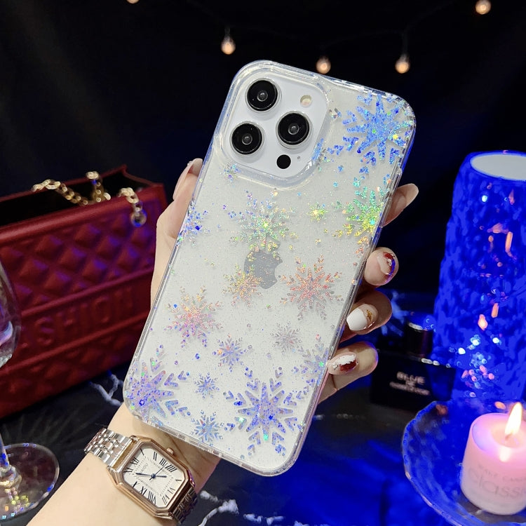 Little Star Series Glitter Powder TPU Phone Case, For iPhone 14 Pro Max, For iPhone 13