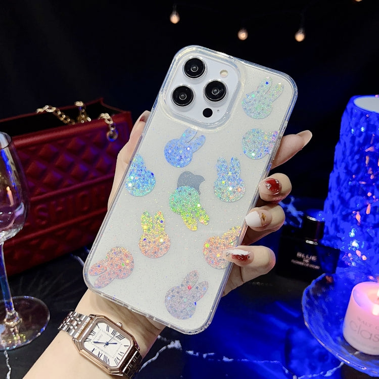 Little Star Series Glitter Powder TPU Phone Case, For iPhone 14 Pro Max, For iPhone 13