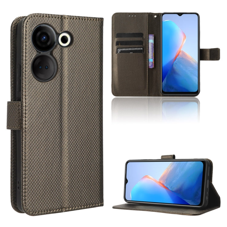Diamond Texture Leather Phone Case, For Tecno Camon 20 Premier 5G, For Tecno Camon 20 Pro 5G, For Tecno Camon 20 Pro