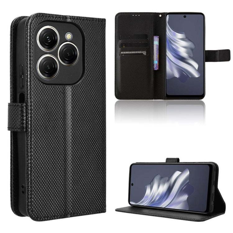 Diamond Texture Leather Phone Case, For Tecno Pova 6 Pro 5G, For Tecno Spark 20 Pro+ 4G, For Tecno Spark 20 Pro 4G, For Tecno Spark Go 2024
