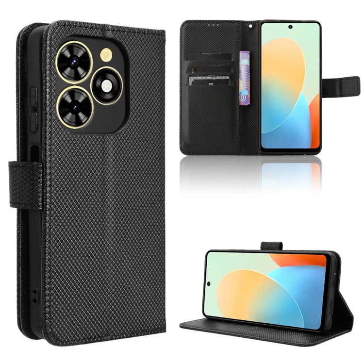 Diamond Texture Leather Phone Case, For Tecno Pova 6 Pro 5G, For Tecno Spark 20 Pro+ 4G, For Tecno Spark 20 Pro 4G, For Tecno Spark Go 2024