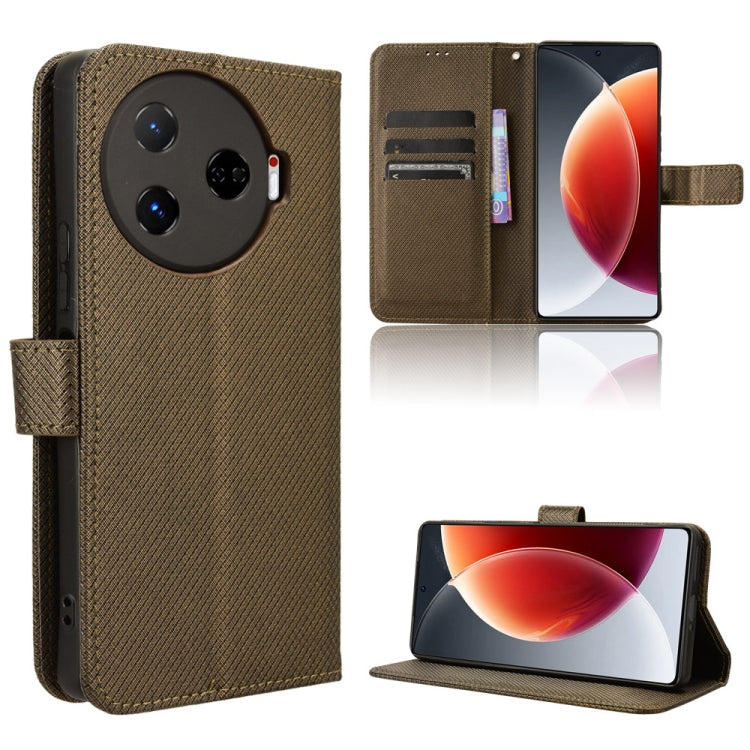 Diamond Texture Leather Phone Case, For Tecno Pova 6 Neo 4G, For Tecno Pova 6 4G, For Tecno Camon 30 Pro 5G, For Tecno Camon 30 5G / 4G