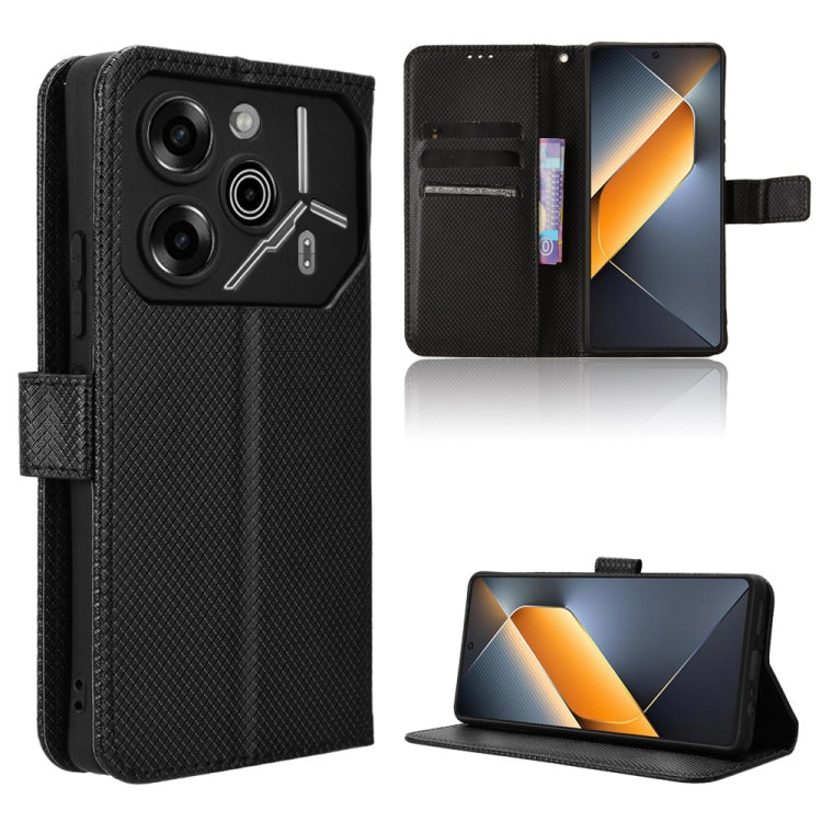 Diamond Texture Leather Phone Case, For Tecno Pova 6 Pro 5G, For Tecno Spark 20 Pro+ 4G, For Tecno Spark 20 Pro 4G, For Tecno Spark Go 2024