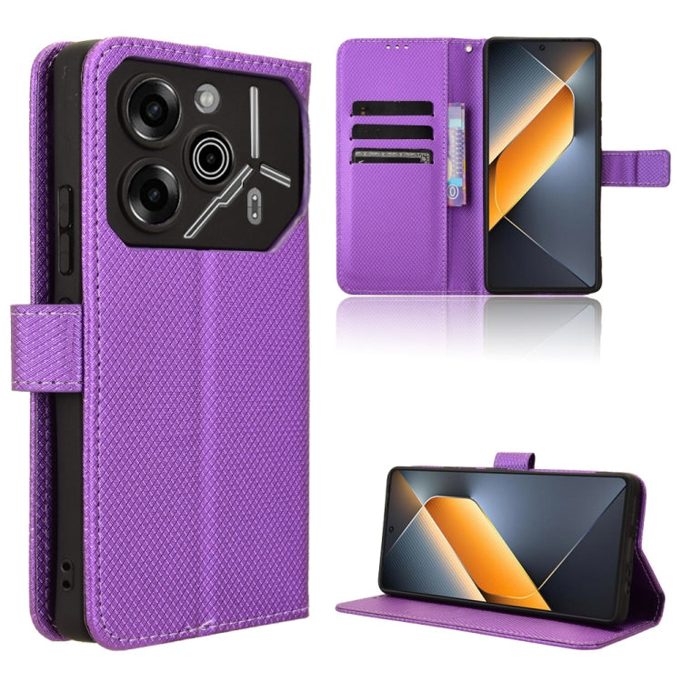 Diamond Texture Leather Phone Case, For Tecno Pova 6 Pro 5G, For Tecno Spark 20 Pro+ 4G, For Tecno Spark 20 Pro 4G, For Tecno Spark Go 2024