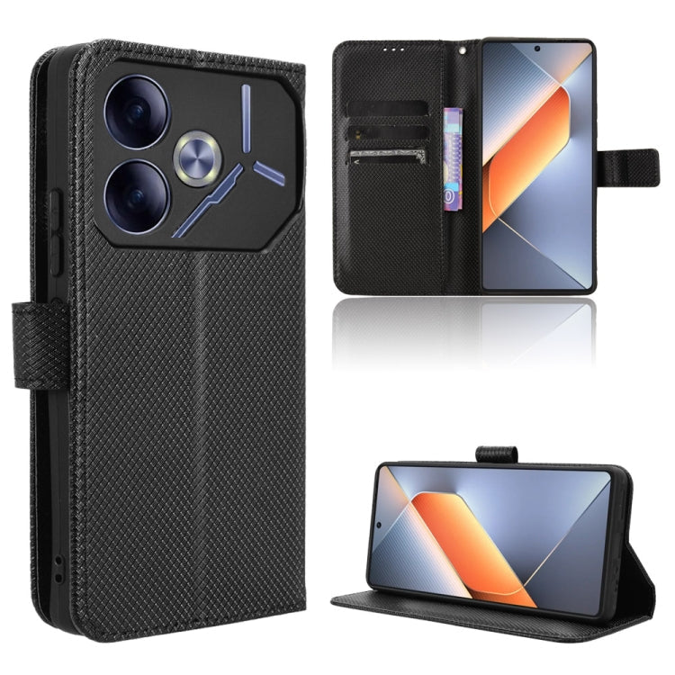 Diamond Texture Leather Phone Case, For Tecno Pova 6 Neo 4G, For Tecno Pova 6 4G, For Tecno Camon 30 Pro 5G, For Tecno Camon 30 5G / 4G