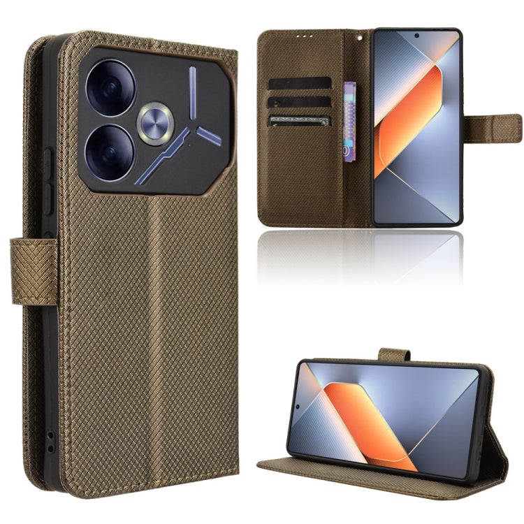 Diamond Texture Leather Phone Case, For Tecno Pova 6 Neo 4G, For Tecno Pova 6 4G, For Tecno Camon 30 Pro 5G, For Tecno Camon 30 5G / 4G