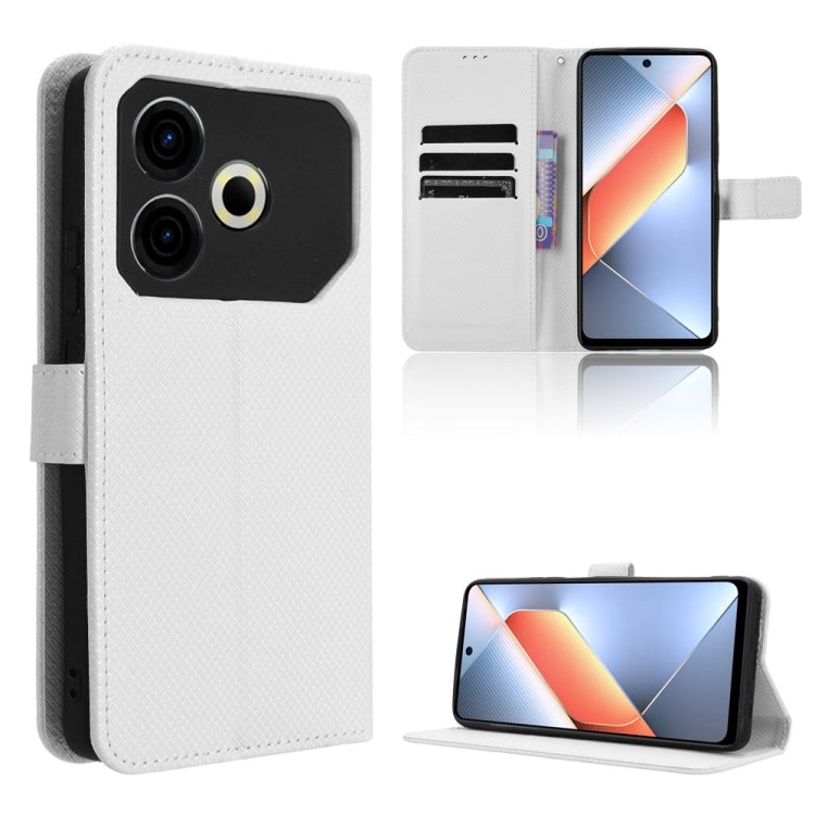 Diamond Texture Leather Phone Case, For Tecno Pova 6 Neo 4G, For Tecno Pova 6 4G, For Tecno Camon 30 Pro 5G, For Tecno Camon 30 5G / 4G