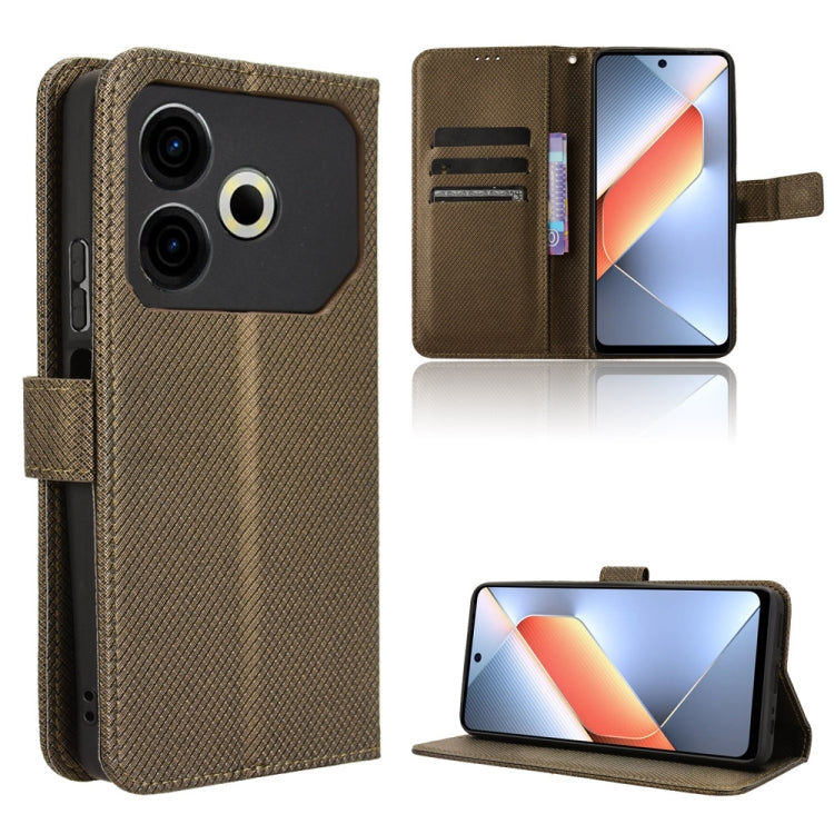 Diamond Texture Leather Phone Case, For Tecno Pova 6 Neo 4G, For Tecno Pova 6 4G, For Tecno Camon 30 Pro 5G, For Tecno Camon 30 5G / 4G