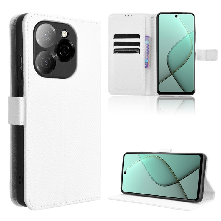 Diamond Texture Leather Phone Case, For Tecno Spark Go 1 / Pop 9 / Spark Go 2025, For Tecno Spark 30C 4G, For Tecno Spark 20 Pro 5G, For Tecno Camon 30 Premier 5G