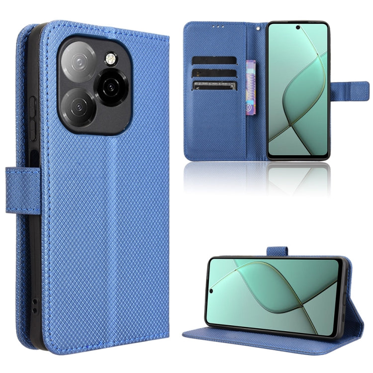 Diamond Texture Leather Phone Case, For Tecno Spark Go 1 / Pop 9 / Spark Go 2025, For Tecno Spark 30C 4G, For Tecno Spark 20 Pro 5G, For Tecno Camon 30 Premier 5G