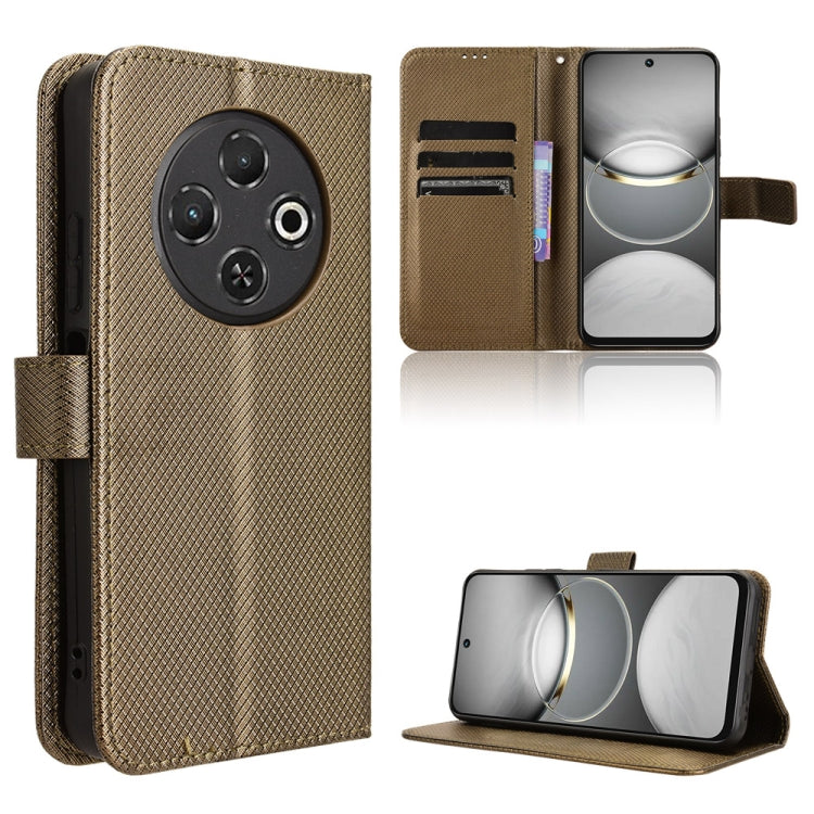 Diamond Texture Leather Phone Case, For Tecno Spark Go 1 / Pop 9 / Spark Go 2025, For Tecno Spark 30C 4G, For Tecno Spark 20 Pro 5G, For Tecno Camon 30 Premier 5G