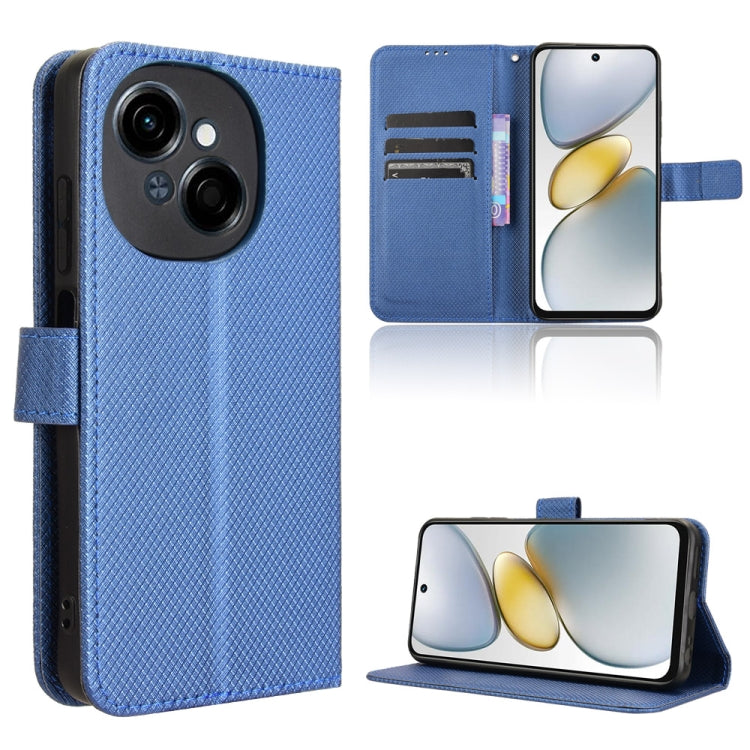 Diamond Texture Leather Phone Case, For Tecno Spark Go 1 / Pop 9 / Spark Go 2025, For Tecno Spark 30C 4G, For Tecno Spark 20 Pro 5G, For Tecno Camon 30 Premier 5G