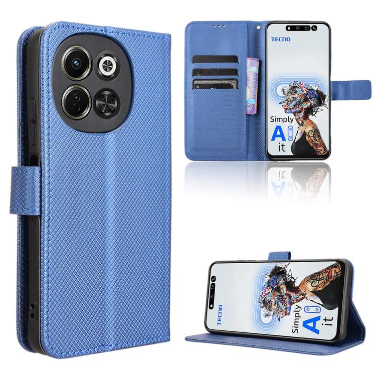 Diamond Texture Leather Phone Case, For Tecno Camon 30S 4G / 30S Pro 4G, For Tecno Pova 6 Neo 5G / Spark 30 5G, For Tecno Spark 30 Pro 4G, For Tecno Spark 30 4G