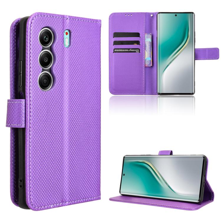 Diamond Texture Leather Phone Case, For Tecno Pova Curve 5G, For Tecno Camon 40 Pro 4G / 5G, For Tecno Camon 40 Premier 5G, For Tecno Camon 40 4G