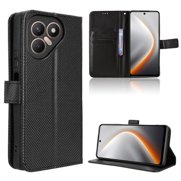 Diamond Texture Leather Phone Case, For Tecno Spark 40 4G, For Tecno Pova 7 Ultra 5G, For Tecno Pova 7 4G, For Tecno Spark Go 2 4G