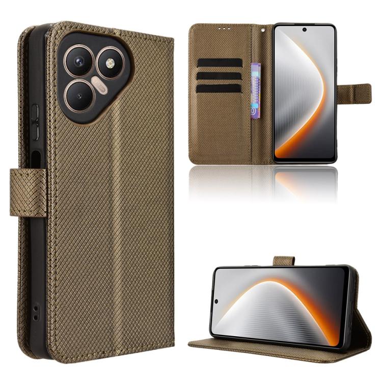 Diamond Texture Leather Phone Case, For Tecno Spark 40 4G, For Tecno Pova 7 Ultra 5G, For Tecno Pova 7 4G, For Tecno Spark Go 2 4G