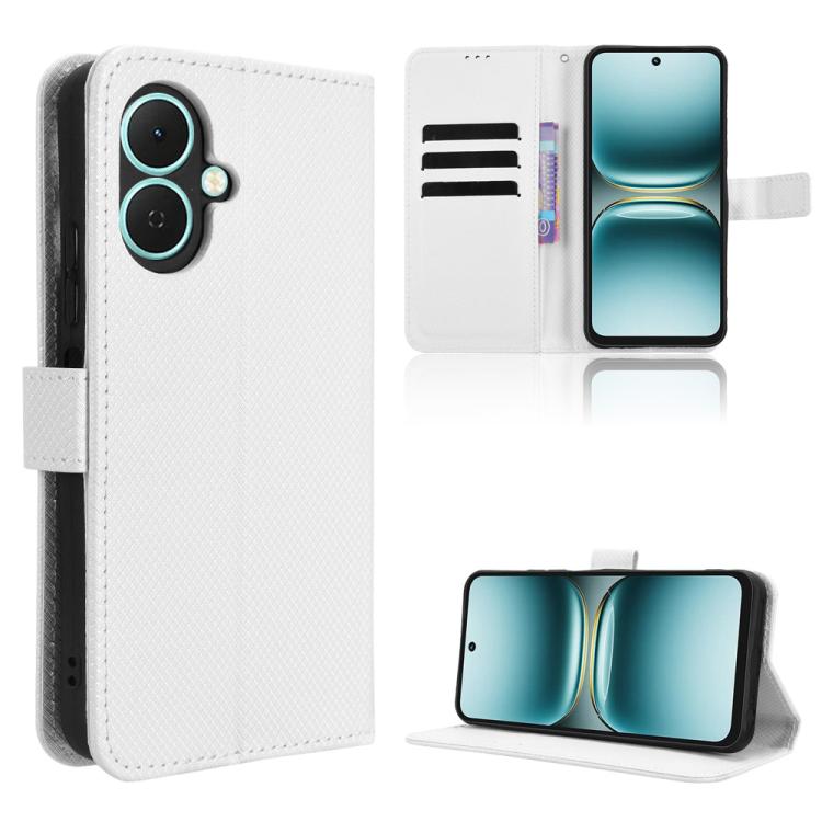 Diamond Texture Leather Phone Case, For Tecno Spark 40 4G, For Tecno Pova 7 Ultra 5G, For Tecno Pova 7 4G, For Tecno Spark Go 2 4G
