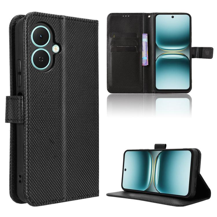 Diamond Texture Leather Phone Case, For Tecno Spark 40 4G, For Tecno Pova 7 Ultra 5G, For Tecno Pova 7 4G, For Tecno Spark Go 2 4G