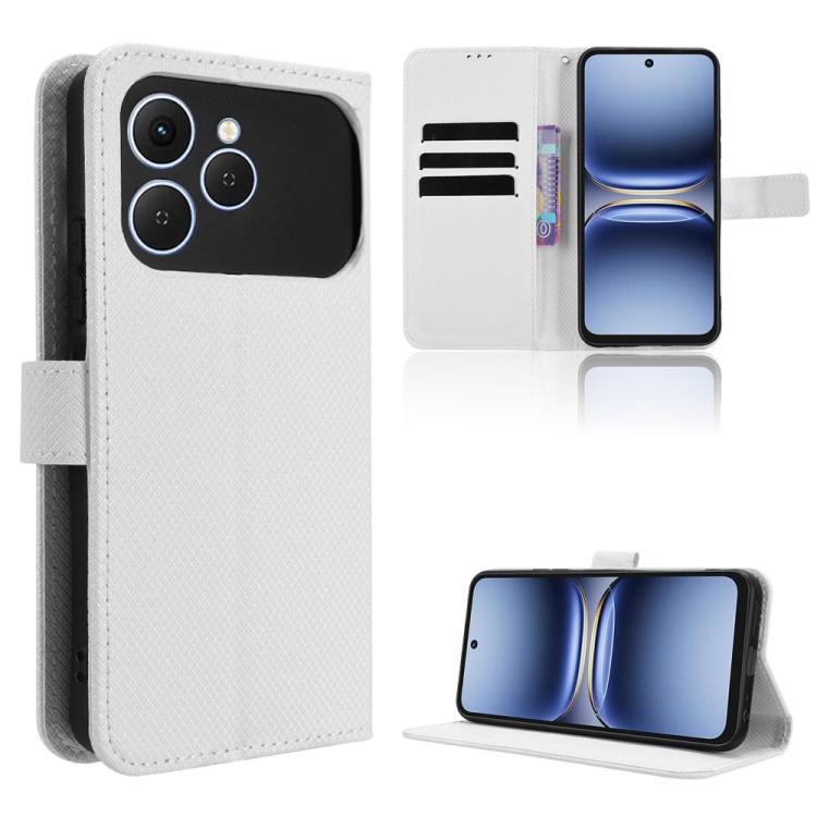 Diamond Texture Leather Phone Case, For Tecno Spark 40 4G, For Tecno Pova 7 Ultra 5G, For Tecno Pova 7 4G, For Tecno Spark Go 2 4G