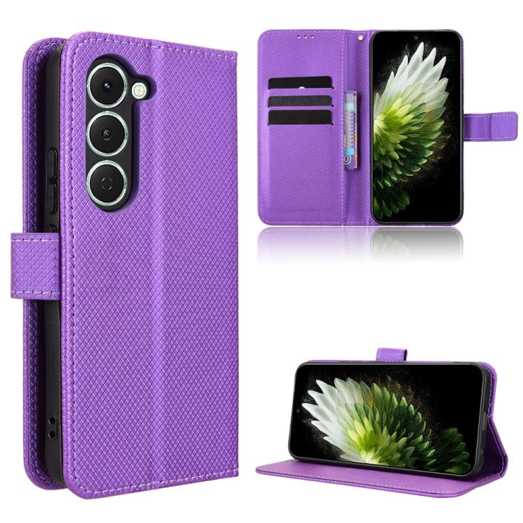 Diamond Texture Leather Phone Case, For Tecno Pova 7 Pro 5G, For Tecno Pova 7 5G, For Tecno Spark 40 Pro+ 4G, For Tecno Spark 40 Pro 4G
