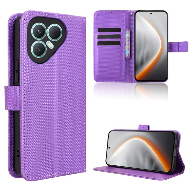 Diamond Texture Leather Phone Case, For Tecno Pova 7 Pro 5G, For Tecno Pova 7 5G, For Tecno Spark 40 Pro+ 4G, For Tecno Spark 40 Pro 4G