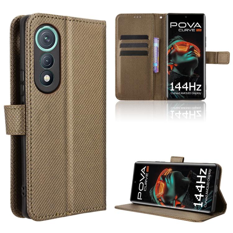 Diamond Texture Leather Phone Case, For Tecno Pova Curve 5G, For Tecno Camon 40 Pro 4G / 5G, For Tecno Camon 40 Premier 5G, For Tecno Camon 40 4G