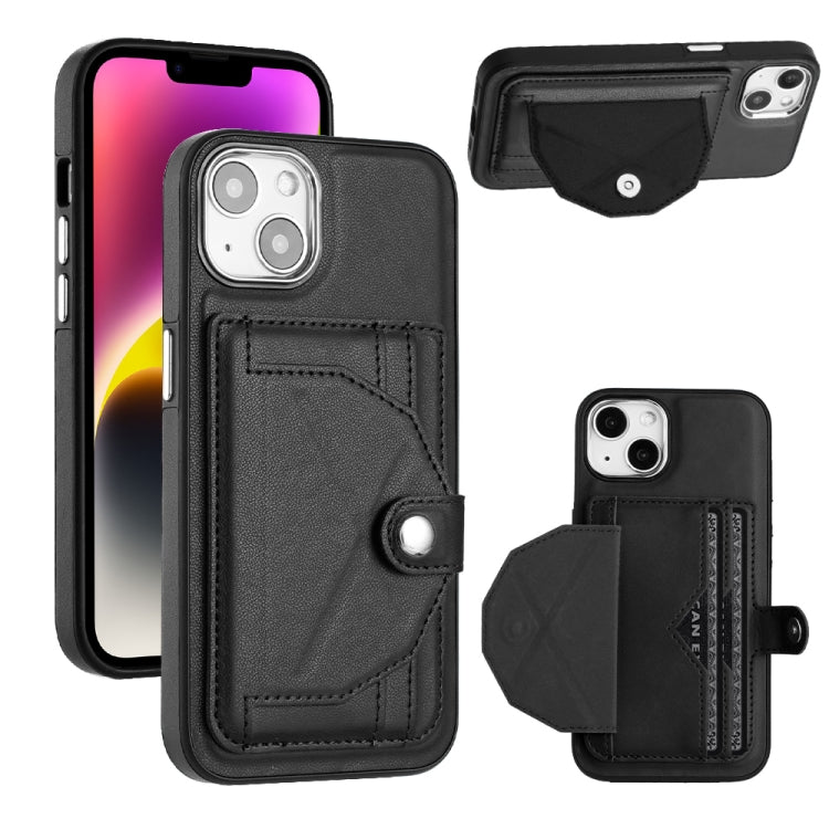 Shockproof Leather Phone Case with Card Holder, For iPhone 14, For iPhone 15 Pro Max, For iPhone 15 Pro, For iPhone 14 Plus