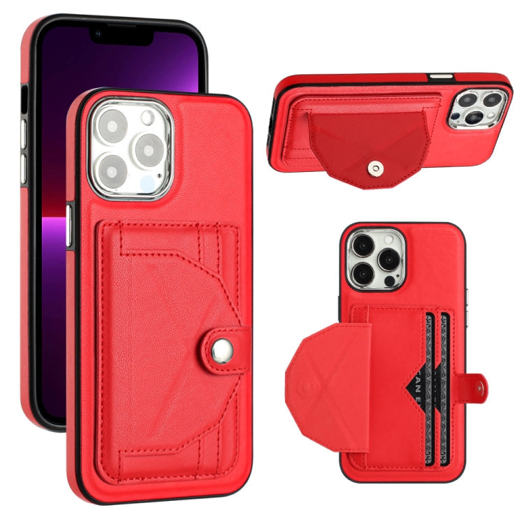 Shockproof Leather Phone Case with Card Holder, For iPhone 14 Pro, For iPhone 15 Plus, For iPhone 15, For iPhone 14 Pro Max