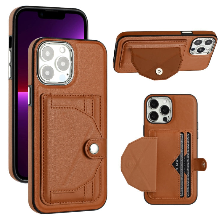 Shockproof Leather Phone Case with Card Holder, For iPhone 14 Pro, For iPhone 15 Plus, For iPhone 15, For iPhone 14 Pro Max