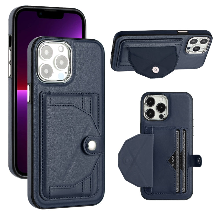 Shockproof Leather Phone Case with Card Holder, For iPhone 13, For iPhone 13 Pro, For iPhone 13 Pro Max, For iPhone 12 / 12 Pro