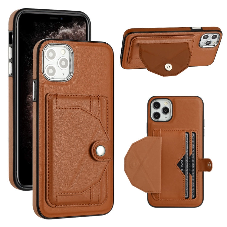 Shockproof Leather Phone Case with Card Holder, For iPhone 12 Pro Max, For iPhone 11, For iPhone 11 Pro, For iPhone 11 Pro Max