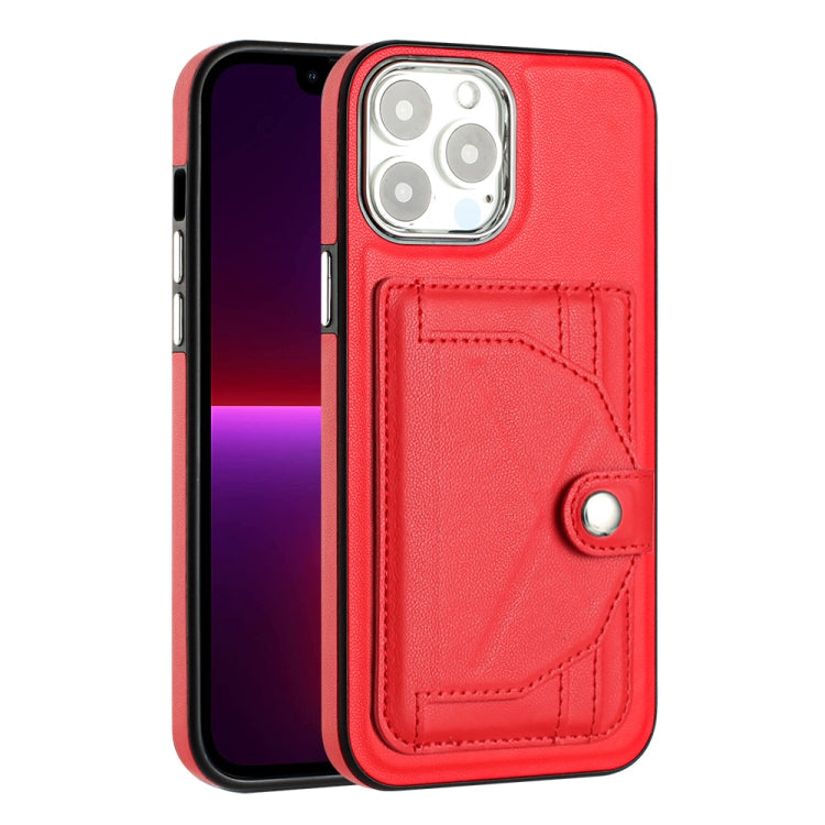 Shockproof Leather Phone Case with Card Holder, For iPhone 14, For iPhone 15 Pro Max, For iPhone 15 Pro, For iPhone 14 Plus