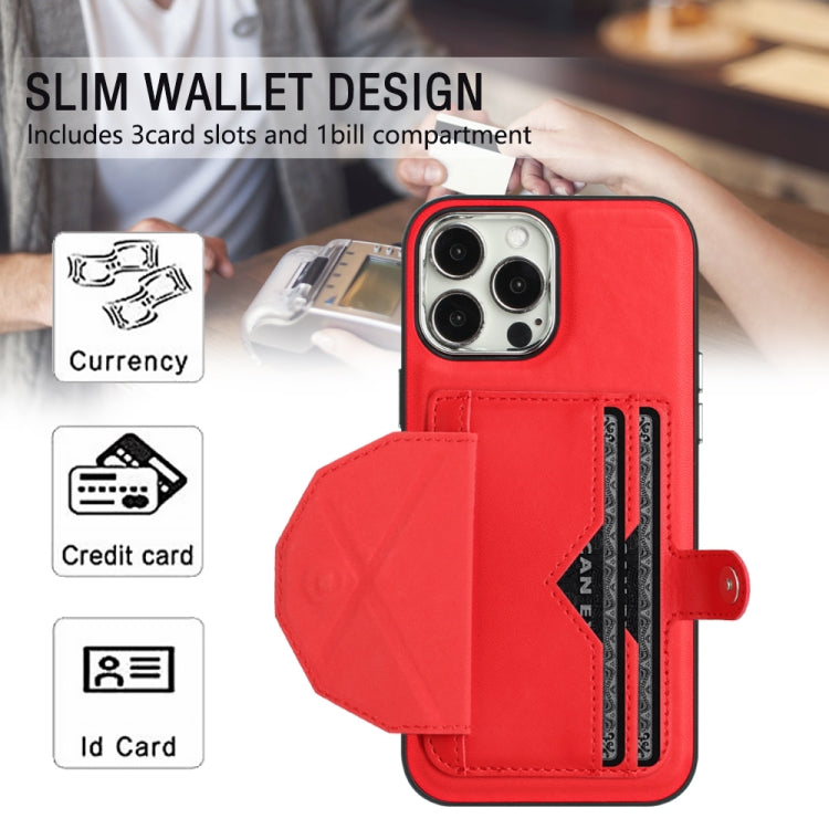Shockproof Leather Phone Case with Card Holder, For iPhone 14, For iPhone 15 Pro Max, For iPhone 15 Pro, For iPhone 14 Plus