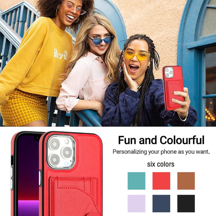 Shockproof Leather Phone Case with Card Holder, For iPhone 14, For iPhone 15 Pro Max, For iPhone 15 Pro, For iPhone 14 Plus