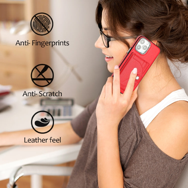 Shockproof Leather Phone Case with Card Holder, For iPhone 14, For iPhone 15 Pro Max, For iPhone 15 Pro, For iPhone 14 Plus