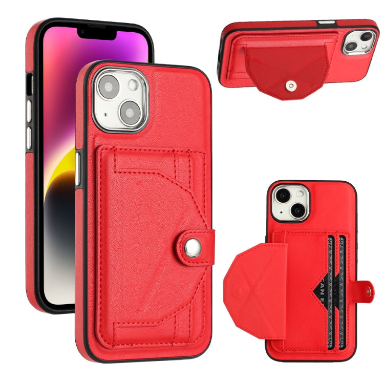 Shockproof Leather Phone Case with Card Holder, For iPhone 14 Pro, For iPhone 15 Plus, For iPhone 15, For iPhone 14 Pro Max