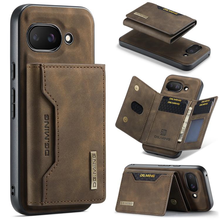 DG.MING M2 Series 3-Fold Multi Card Bag + Magnetic Phone Case, For Google Pixel 10a, For Google Pixel 10 Pro XL, For Google Pixel 10 / 10 Pro, For Google Pixel 9a