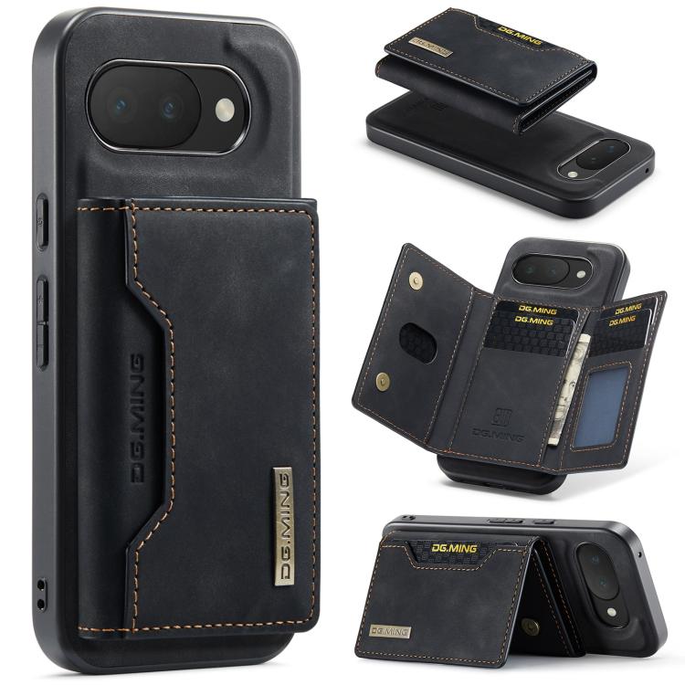 DG.MING M2 Series 3-Fold Multi Card Bag + Magnetic Phone Case, For Google Pixel 10a, For Google Pixel 10 Pro XL, For Google Pixel 10 / 10 Pro, For Google Pixel 9a