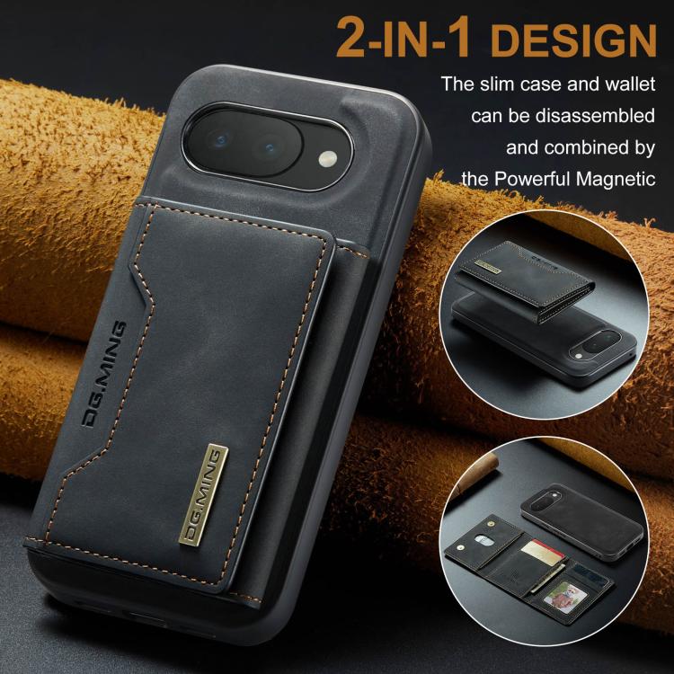 DG.MING M2 Series 3-Fold Multi Card Bag + Magnetic Phone Case, For Google Pixel 10a, For Google Pixel 10 Pro XL, For Google Pixel 10 / 10 Pro, For Google Pixel 9a